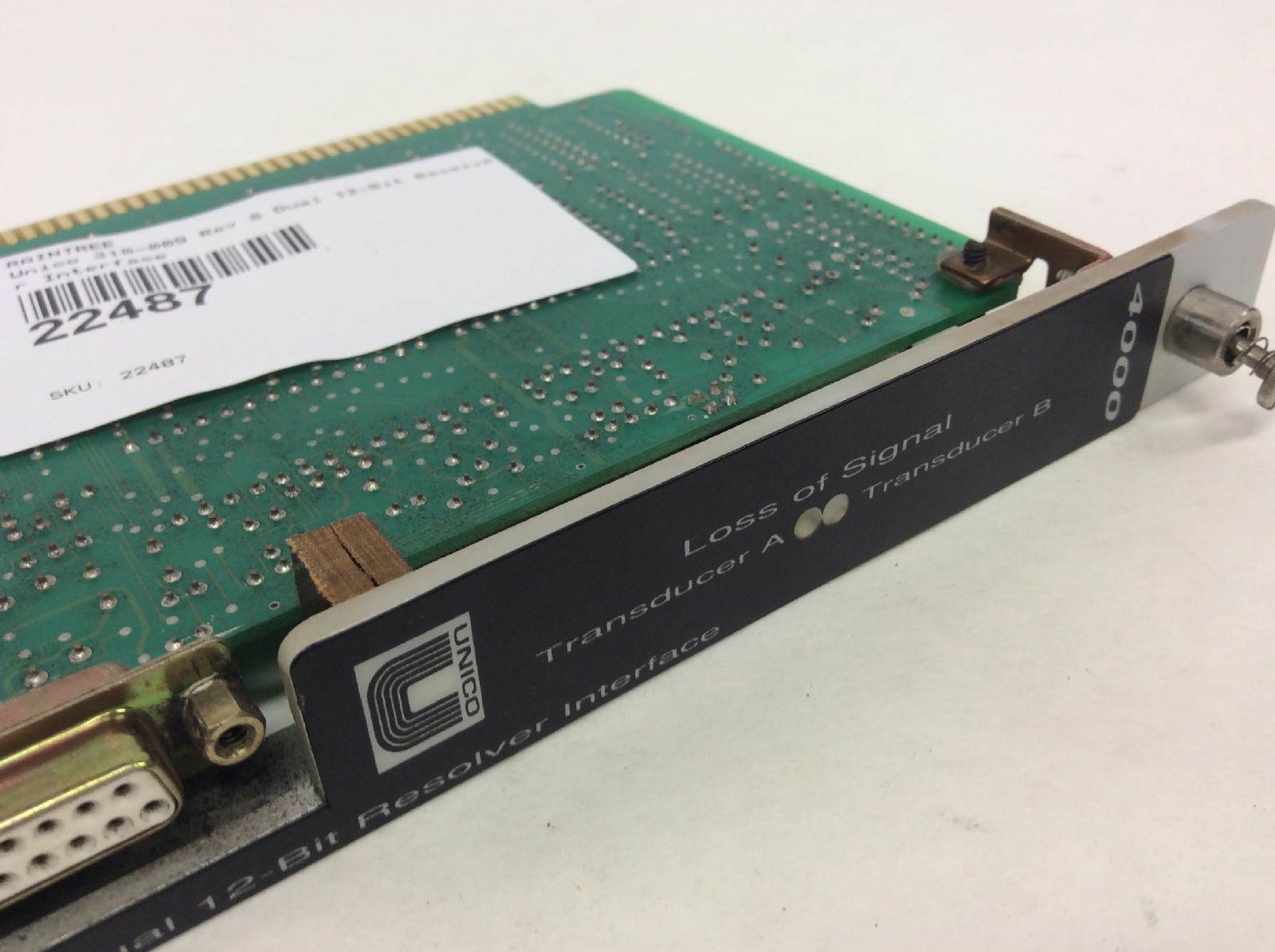 Unico 310-009 Rev 8 Dual 12-Bit Receiver Interface