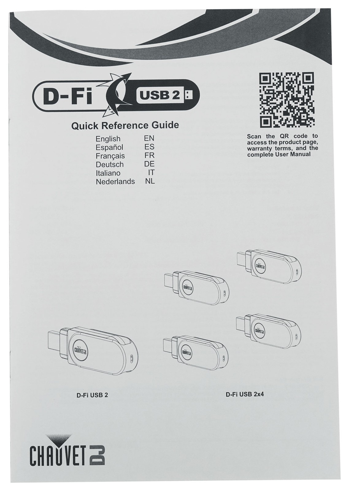 Chauvet DJ DFI USB 2X4 4-Pack Wireless D-Fi Transceivers