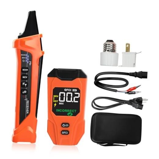 Rechargeable Circuit Breaker Finder & Electrical Circuit Tracer with GFCI