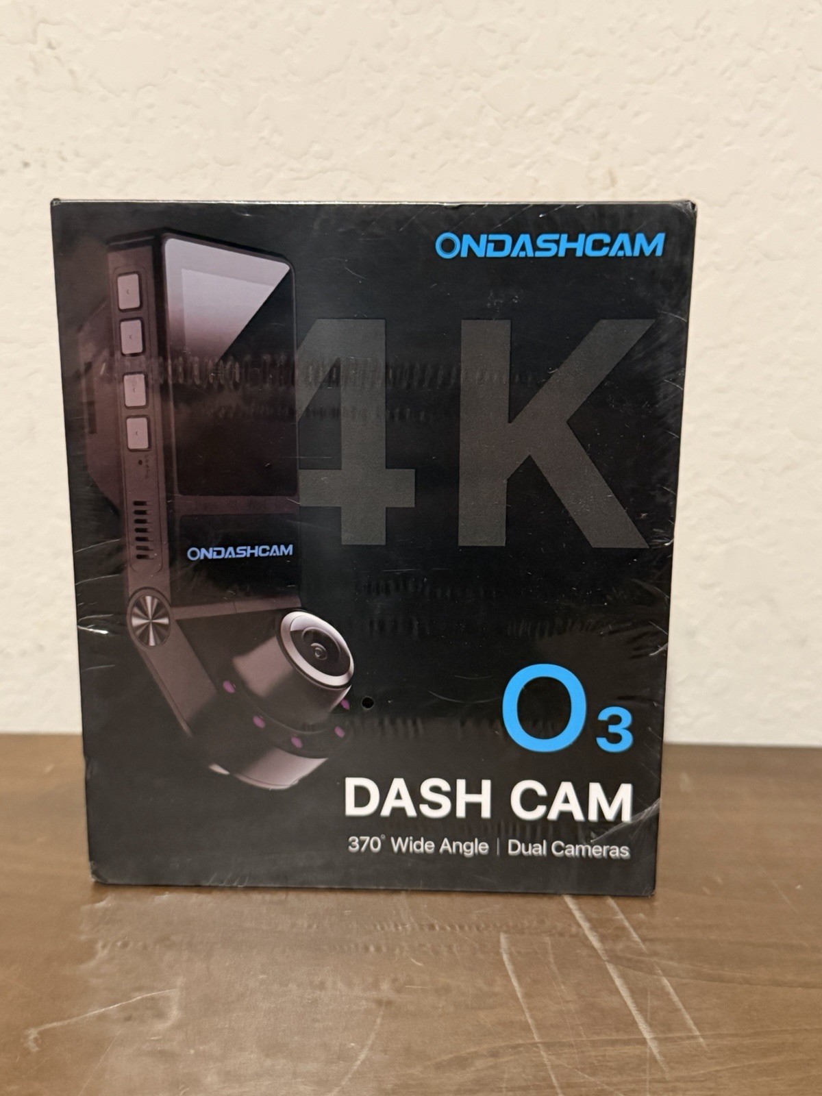 Ondashcam O3 Black 370 Degree Wide Angle 4K Dual Dash Camera Sealed New