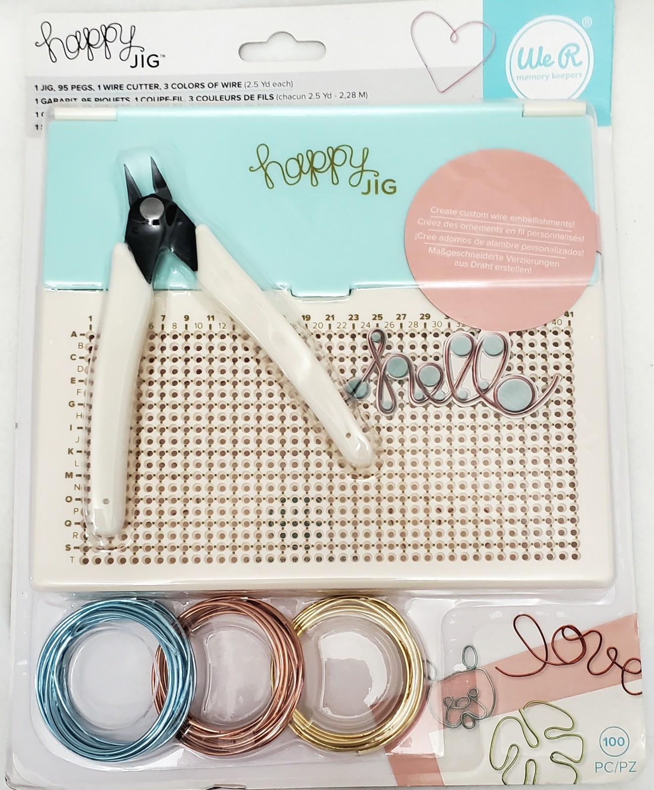 We R Memory Keepers Happy Wire Jig Wire Bending Wrapping Starter Kit Cutters New