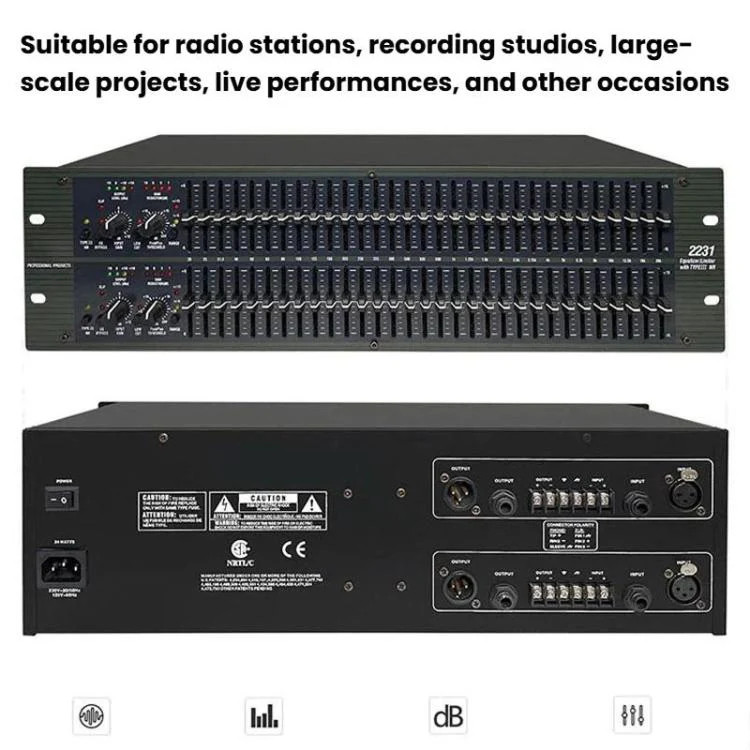 2231 Equalizer Anti-Feedback Audio Performance Stage Conference Effects Processo