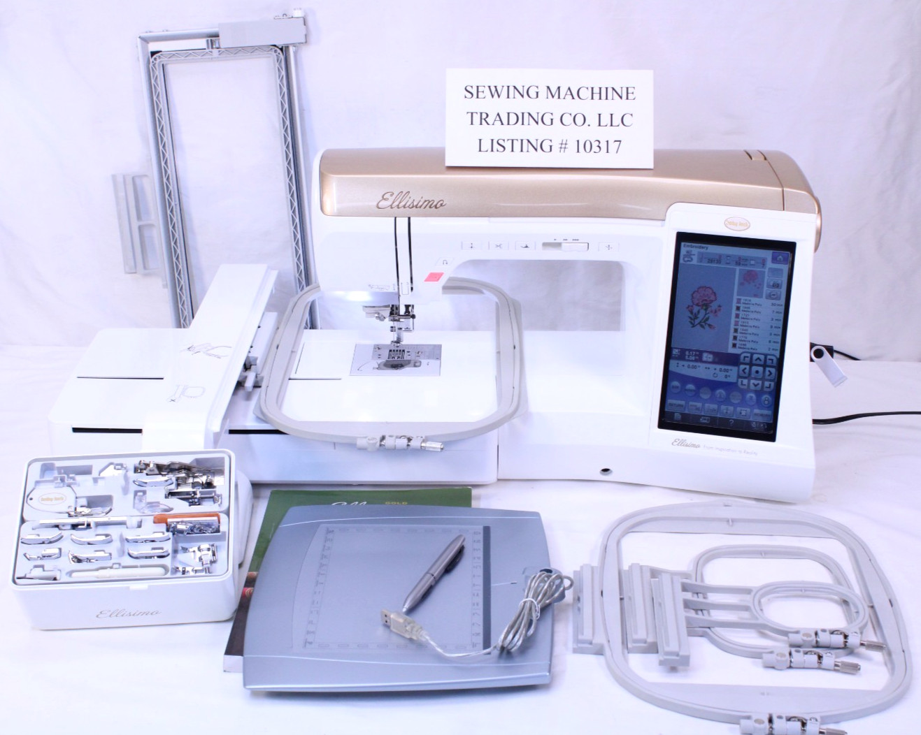 BABY LOCK ELLISIMO SEWING QUILTING + EMBROIDERY MACHINE UPGRADED TO GOLD BLSOG
