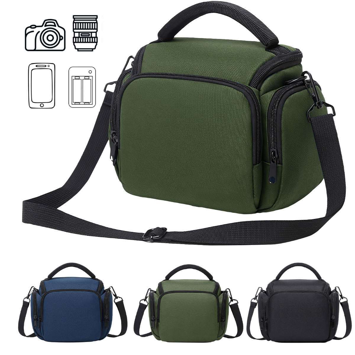 Camera Backpack Shoulder Bag Waterproof Case for Canon Nikon Sony DSLR Digital