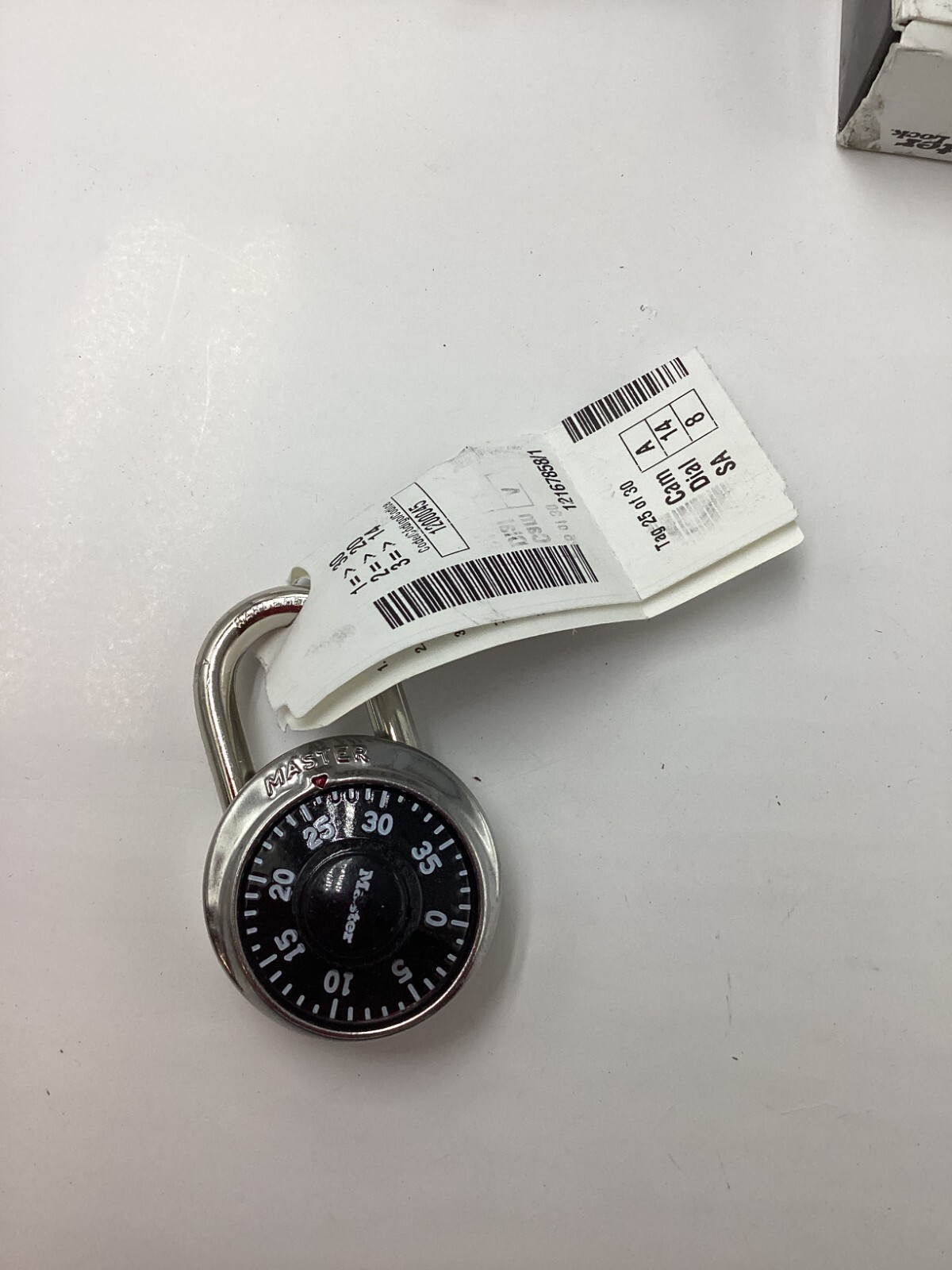 (QTY 2) Master Lock Preset Combination Padlock Black Dial