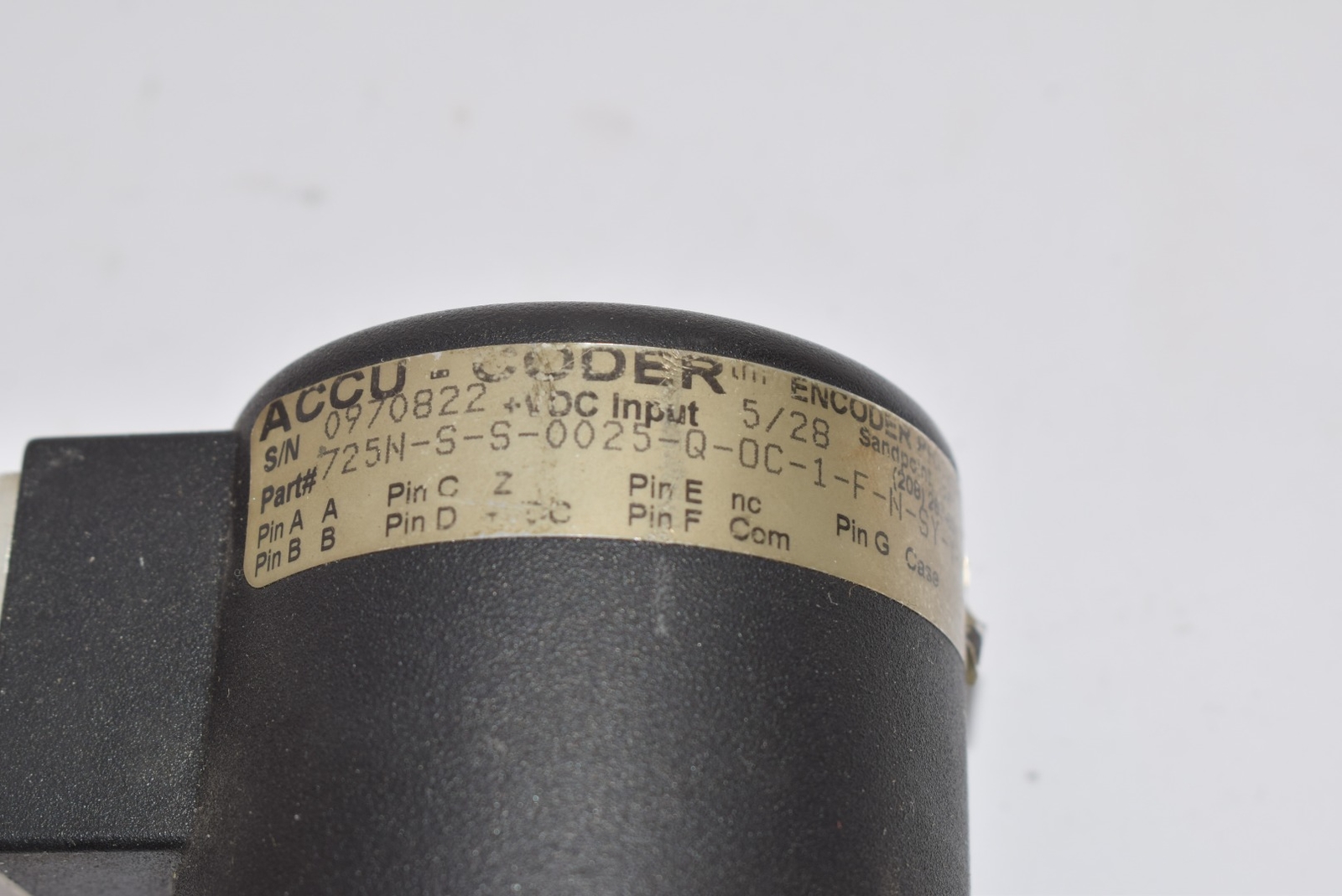 Accu-Coder 725N Encoder, 725N-S-S-0025-Q-OC-1-F-N-SY-Y-N 5/28 Input