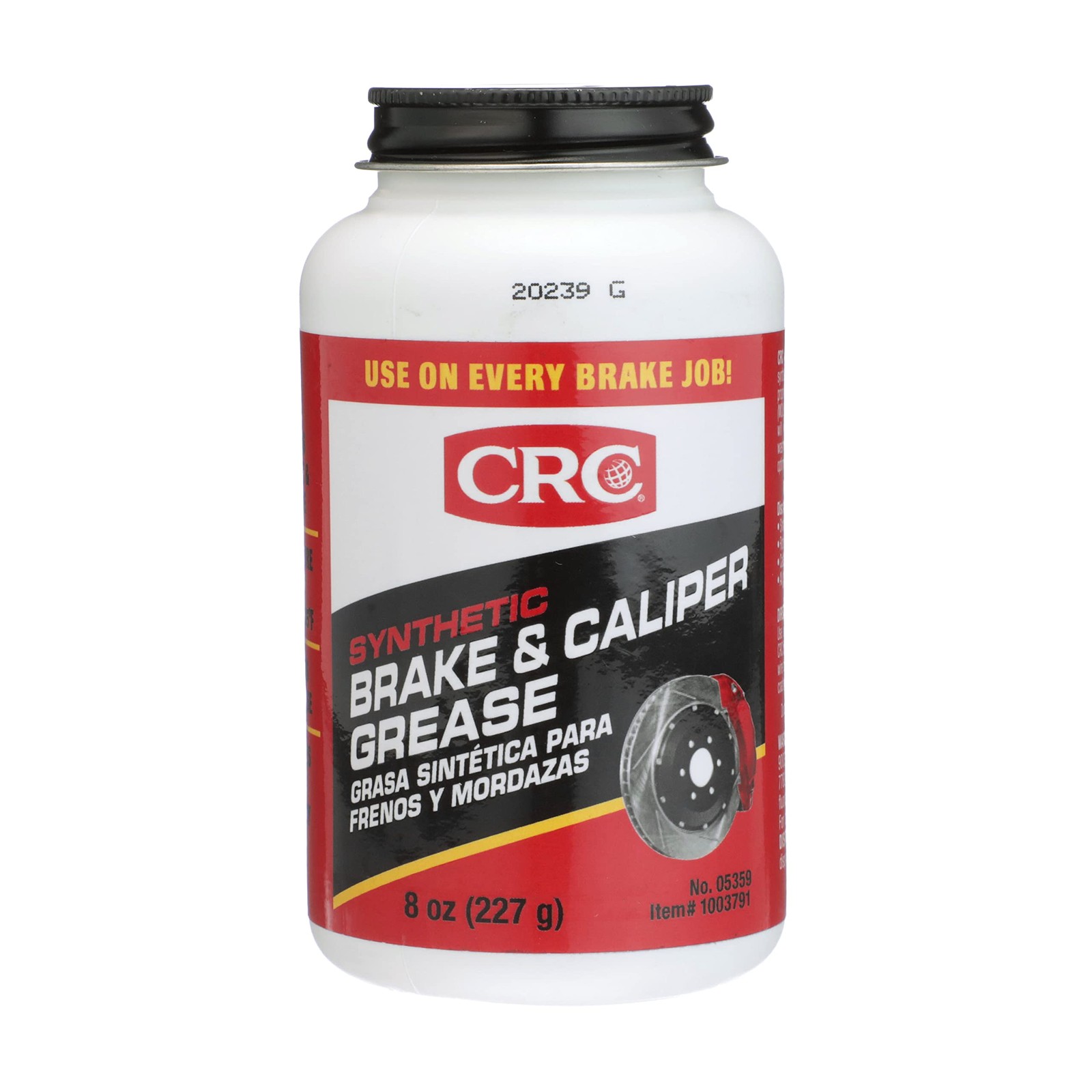 CRC 05359 Brake Caliper Synthetic Grease - 8 Wt 8 Oz, Black Semi-Solid