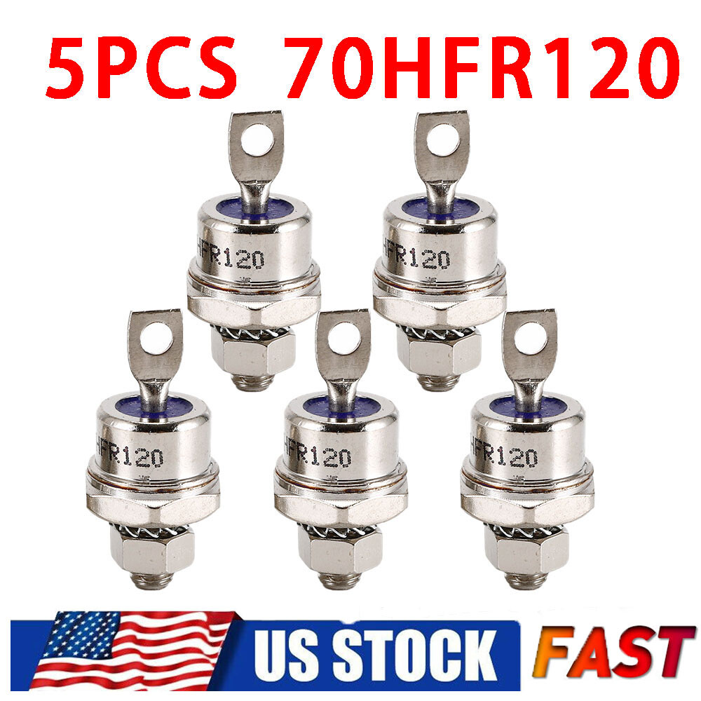 5 Pairs Rectifier Diode Spiral for Battery Charging Converter 70HFR120 70A USA