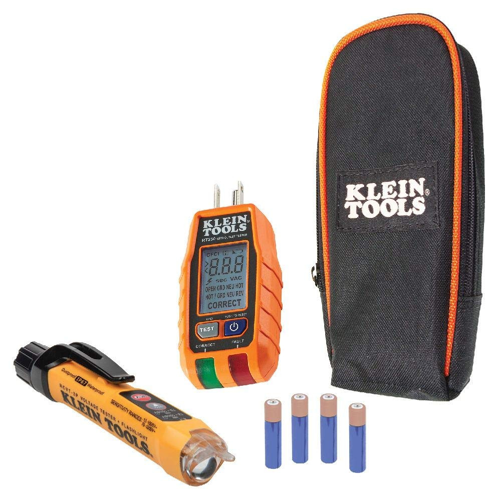 Klein Tools RT250KIT Non-Contact Voltage Tester and GFCI Receptacle Tester