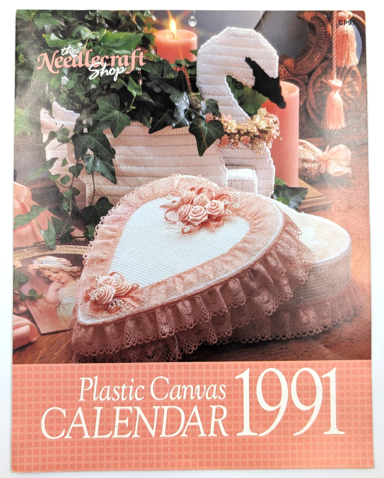 The Needlecraft Shop Plastic Canvas Calendar 1991 - 12 Vintage Patterns!