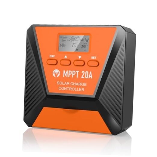 20A MPPT Solar Charge Controller 12V/24V Solar Panel Charge Controller 20A