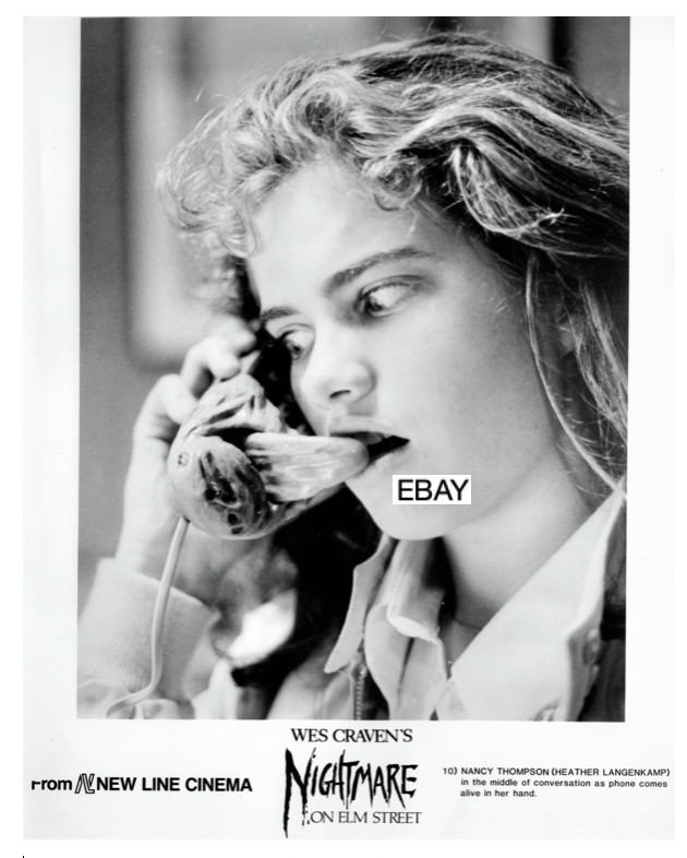 WES CRAVEN'S NIGHTMARE ON ELM STREET 1984 MOVIE PHOTO SPFX H LANGENKAMP