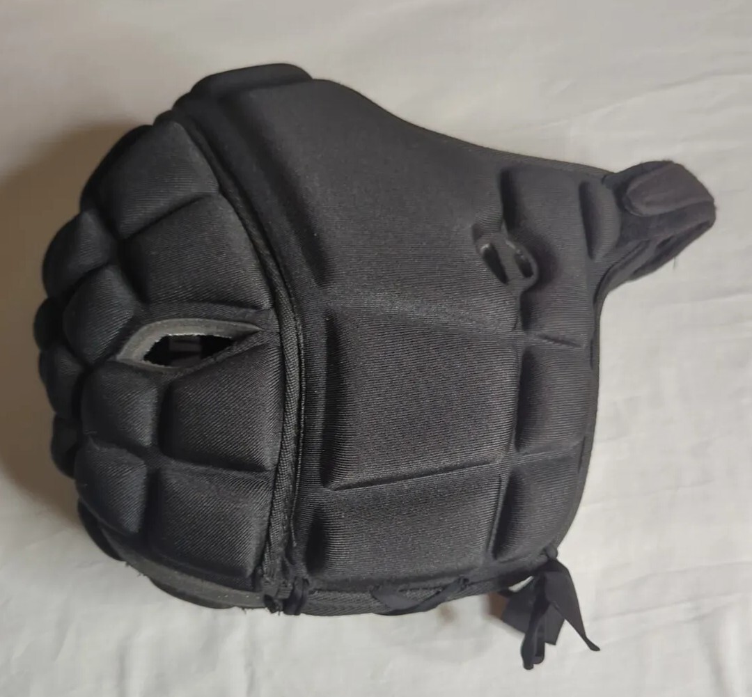 D4 Game Breaker Padded Head Protection Solid Black Size XL