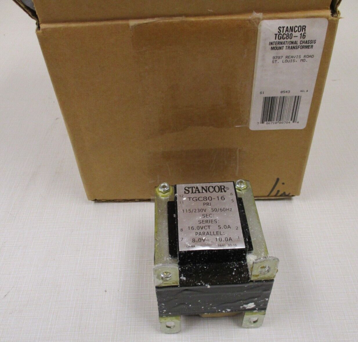 Stancor TGC80-16 Transformer NEW