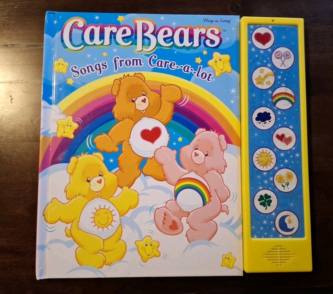 Care Bears Songs from Care-a-lot Play a Song Book with Sound Buttons Works!