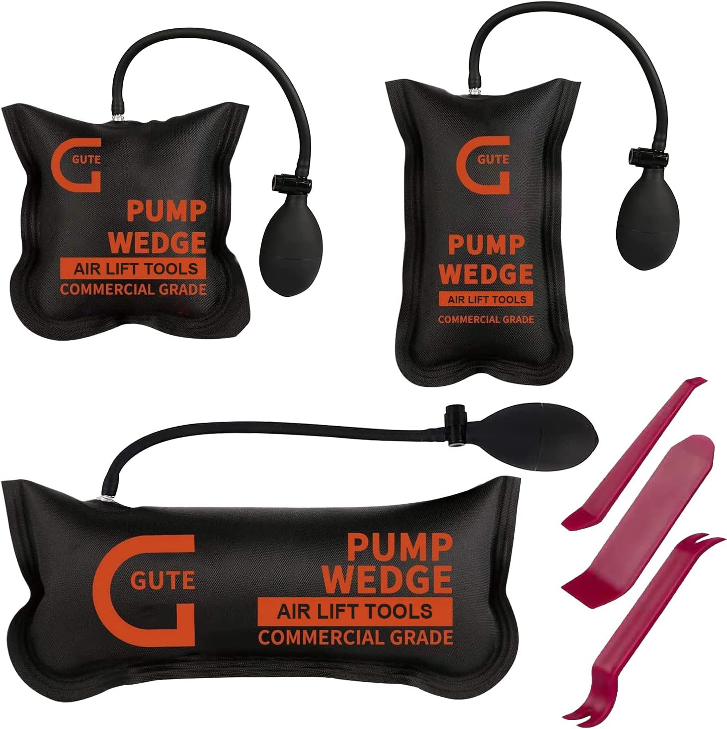 Air Wedge Bag Pump, 3 Pack Commercial Inflatable Air Wedge Bag Tool, Professi...