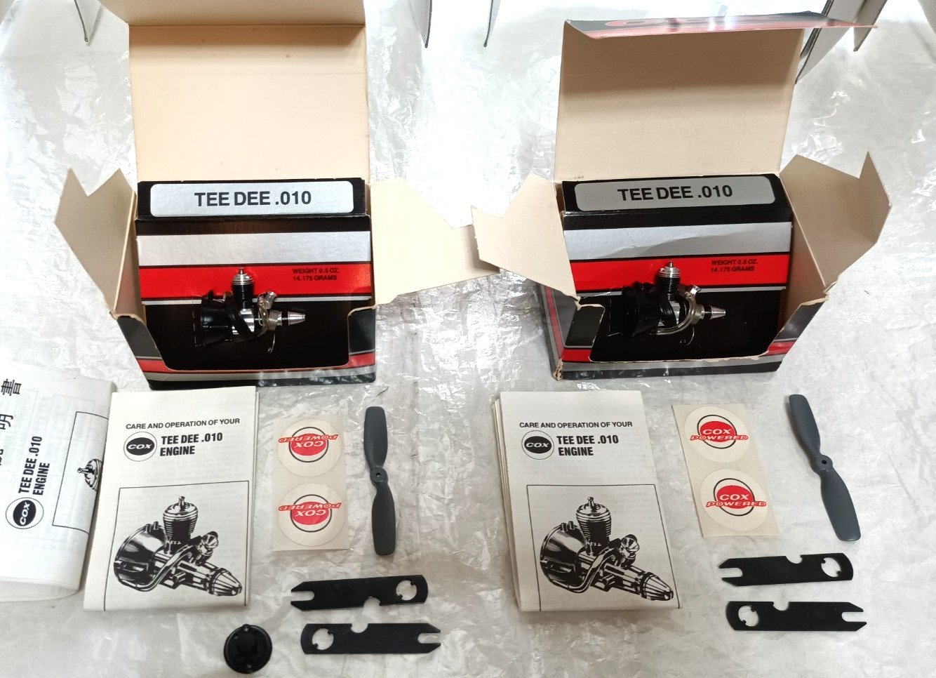 COX TEE DEE .010 No.130 Model Airplane Engine Set of 2  NIB VINTAGE