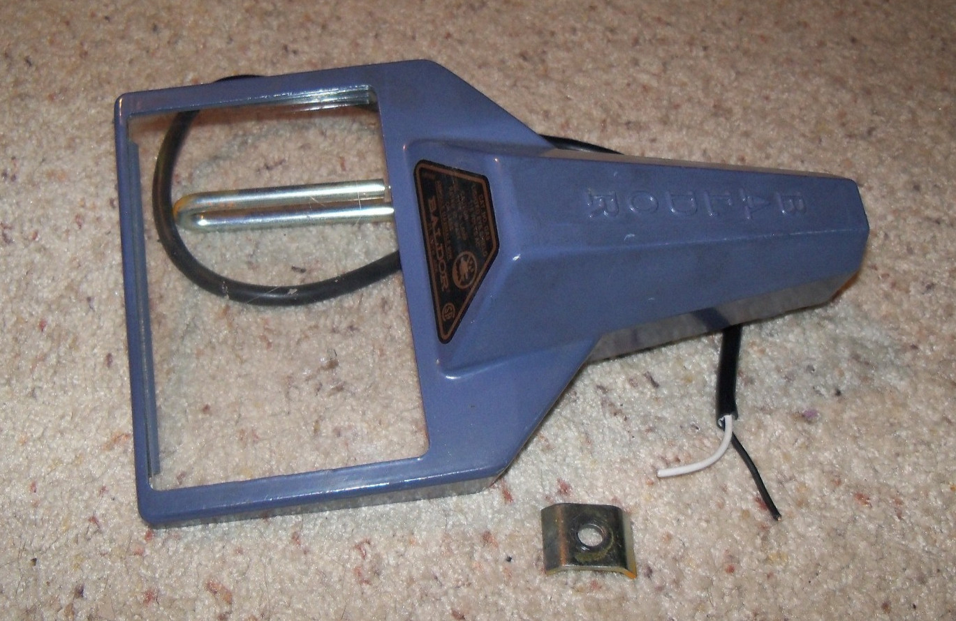 Baldor GA9 Bench Grinder Lighted Eye Shield Safety Guard Plexiglas 115V, Bulb