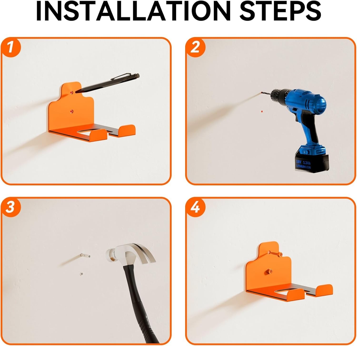 Efficient Garage Trimmer Rack - Protects Tools & Organizes Space Seamlessly