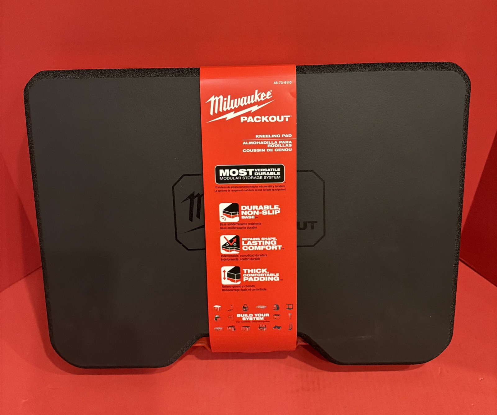 Milwaukee 48-73-6110 PACKOUT Durable Non-Slip Kneeling Pad***FREE SHIPPING***