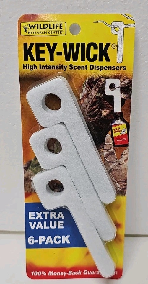 Wildlife Research Key-Wick High Intensity Scent Dispensers For Estrus 6 Pack NEW