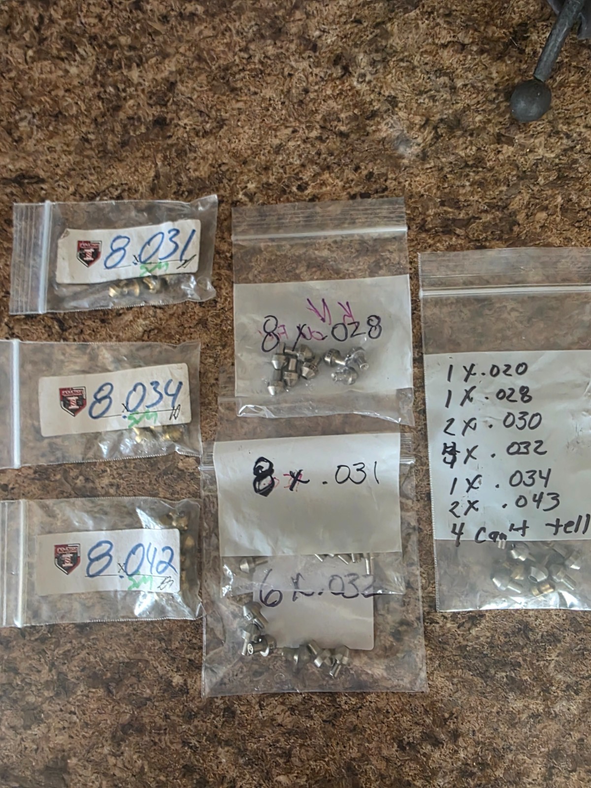 Nitrous Jets Stainless Steel  63 Pieces