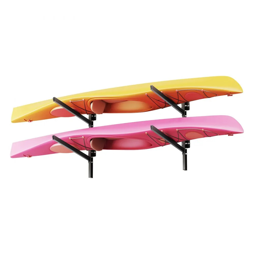 VEVOR Kayak Storage Rack for 2 Kayaks, Holds 200 lbs, Heavy Duty Adjustable Wall