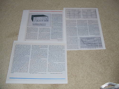 MCS 3275 Receiver Review, 1979, 3 pgs, Full Test, Specs