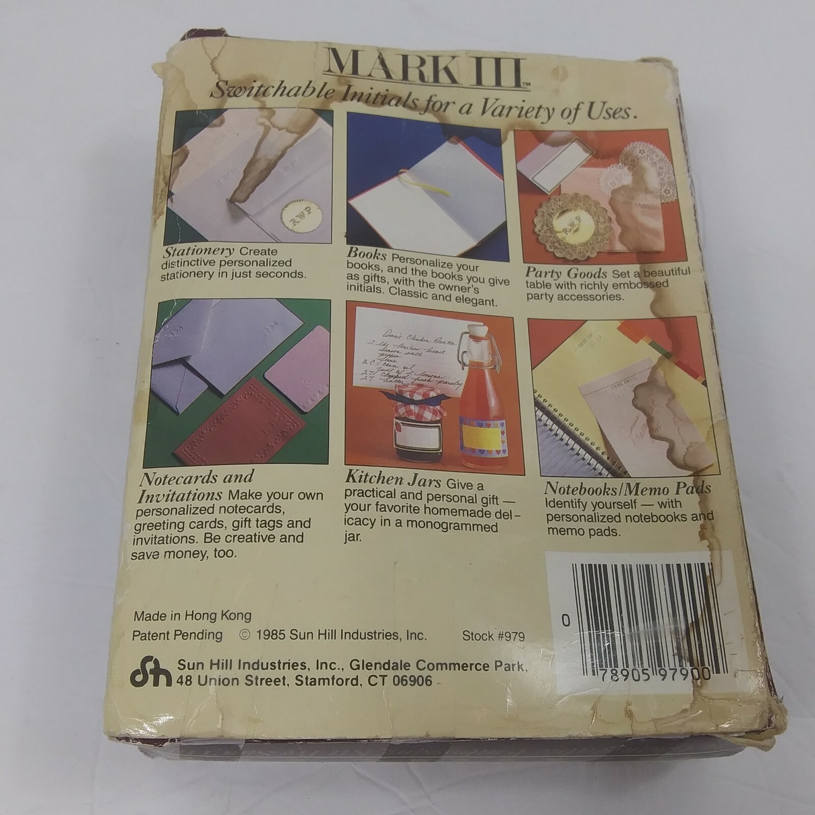 Vintage 1985 Mark III Changeable Embossing Kit Sun Hill