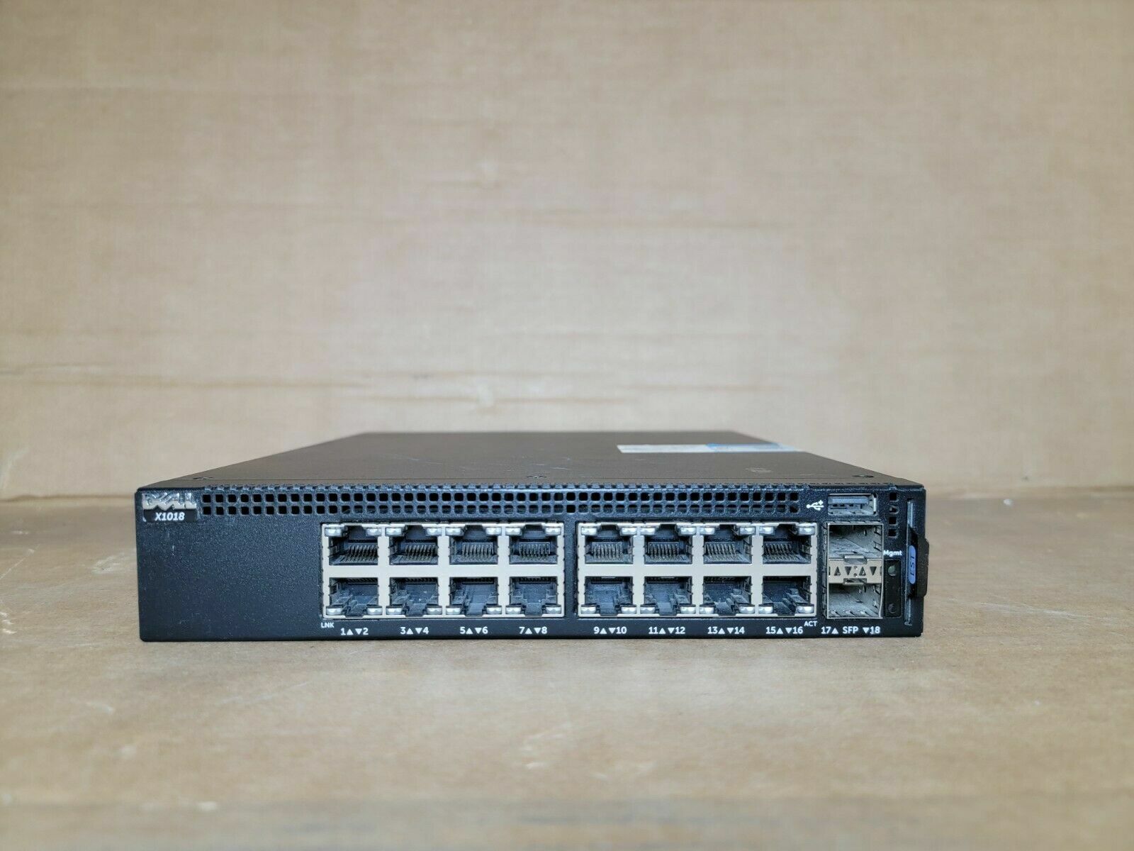 Dell Networking X1018 16 Port 1GbE 2P SFP Managed Switch