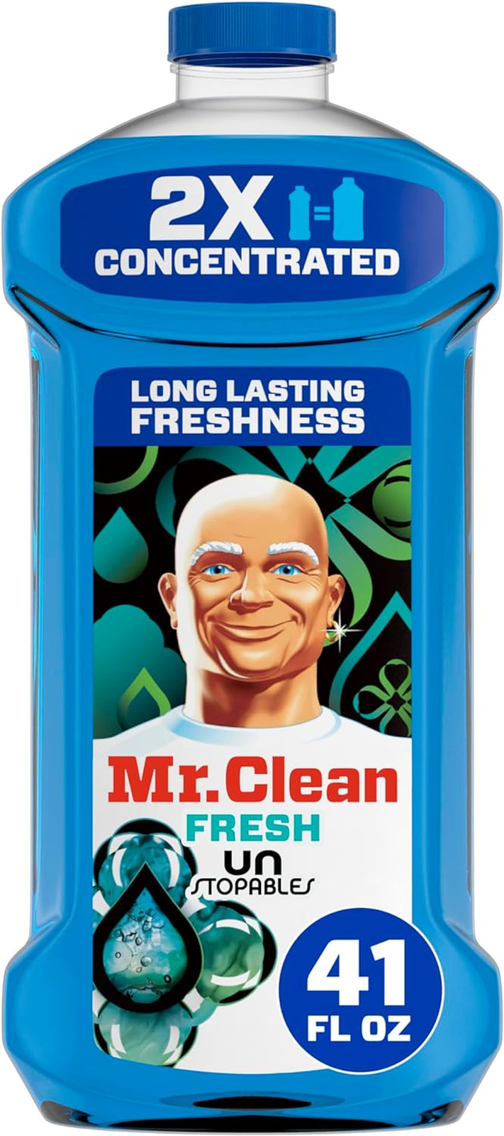 2X Concentrated Multi Surface Cleaner with Unstopables Fresh Scent 41 Fl Oz