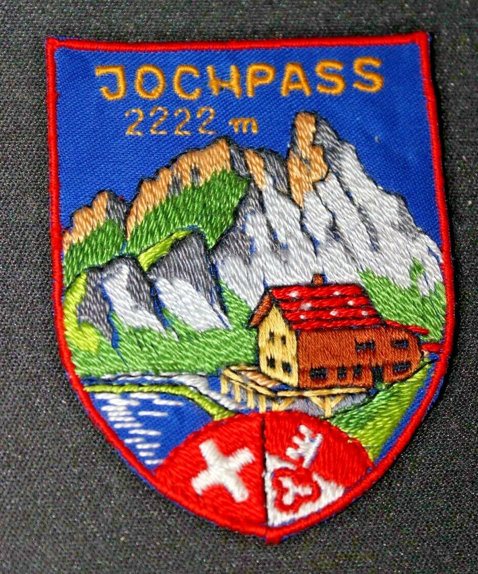 Jochpass Engelberg Titlus Switzerland Ski Resort - Vintage Skiing Badge Patch