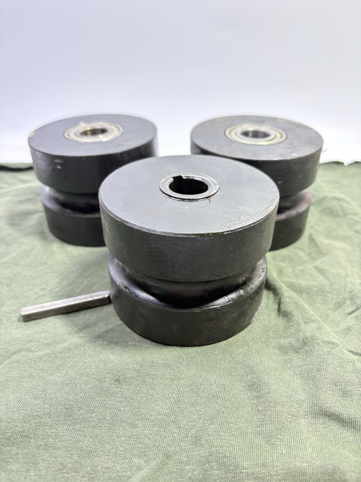 3 Tube Bender Roller Dies 3/8” ID Pipe 0.675” OD  For 20mm Center Shaft