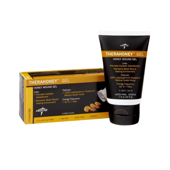 Medline Therahoney Gel Honey Wound Gel 1.5oz Tube EXP : 02/10/2029