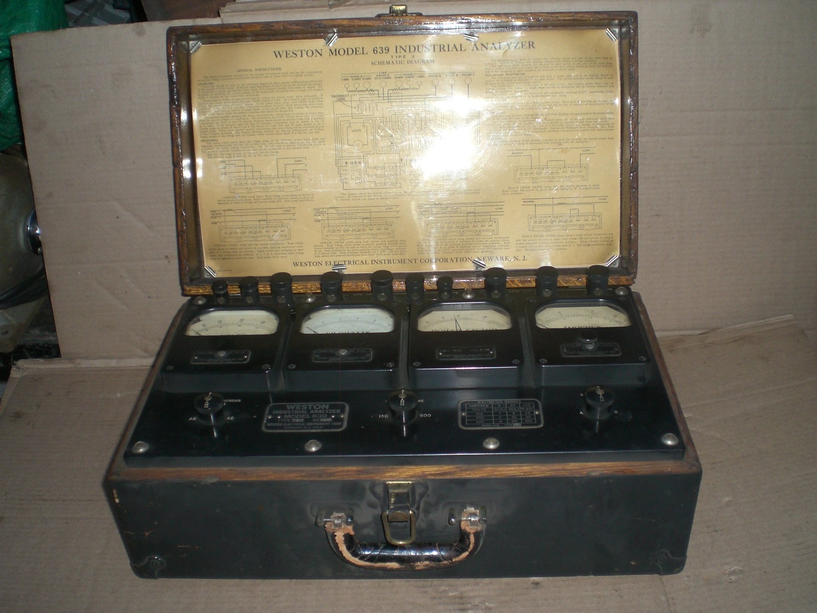 Antique Vintage Weston Industrial Analyzer Model 639