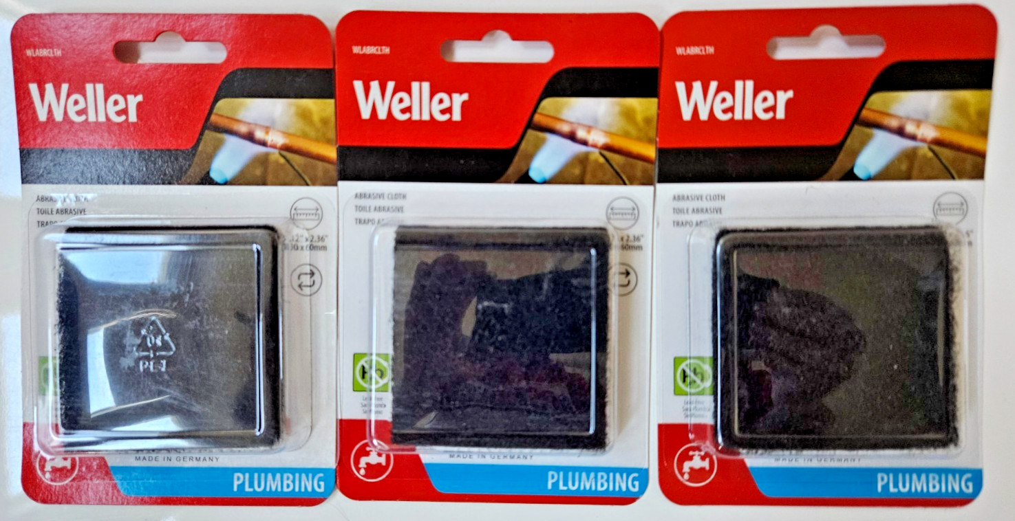 Weller Abrasive Cloth 3 Pack