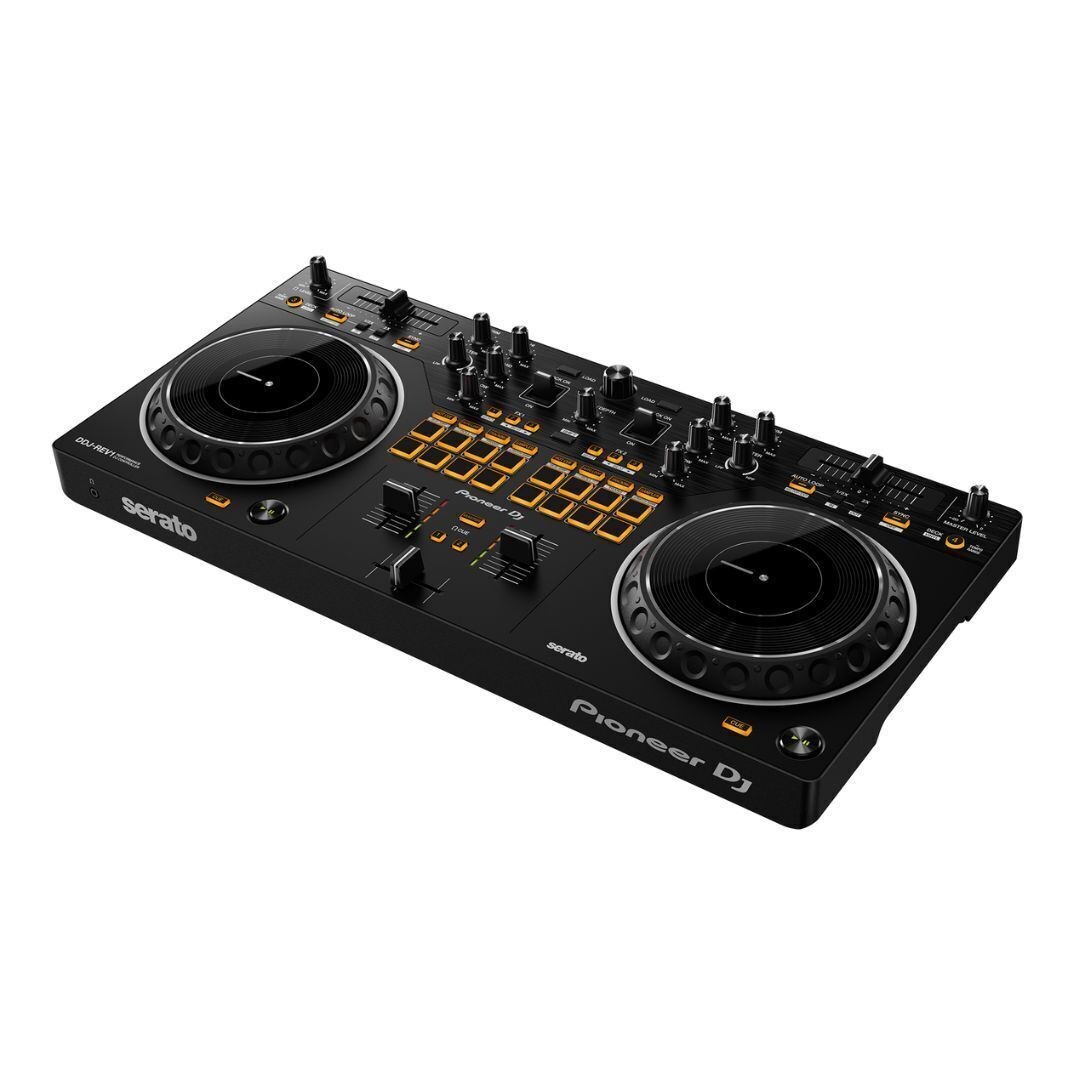 Pioneer DJ DDJ-REV1 Scratch-Style 2-Channel DJ Controller (Black) with Soft Case