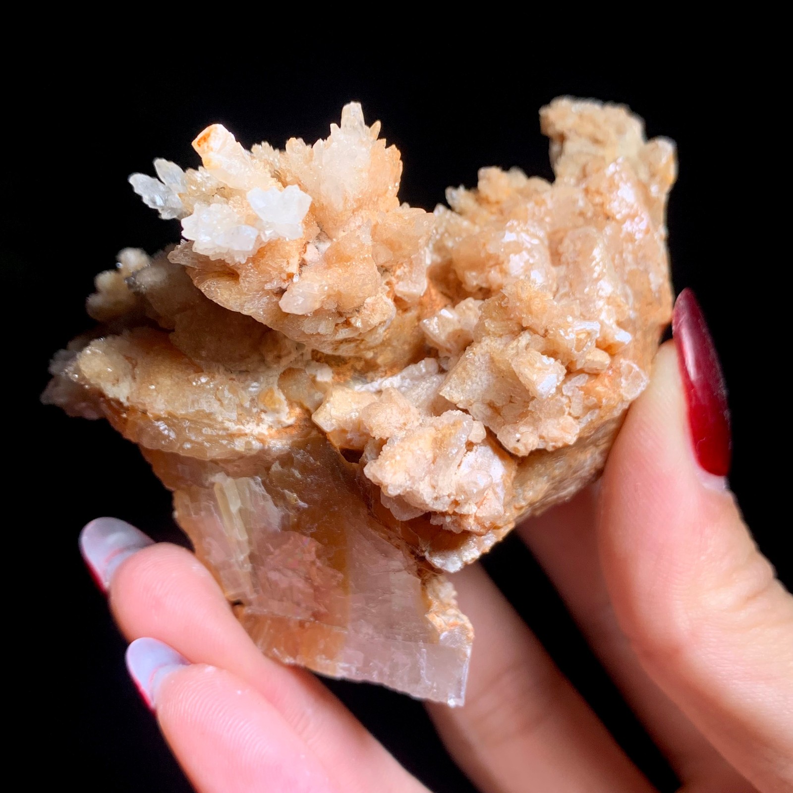 120G Specia Natural Beautiful Plaster Flower Mineral Specimen/Gift