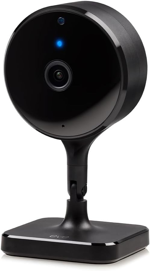 Eve Cam 1080p Indoor Wi-Fi Indoor Camera with Night Vision - Black