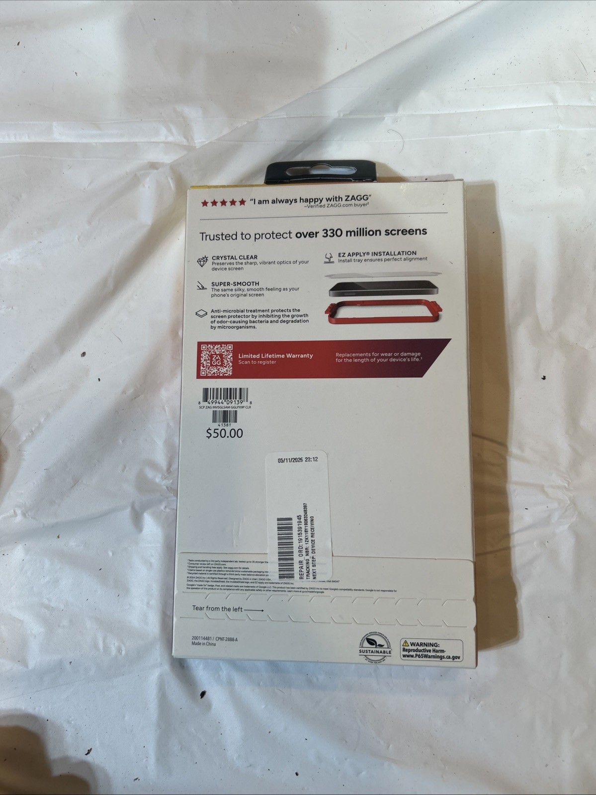 ZAGG Tempered Glass Screen Protector For Pixel 9/ 9pro