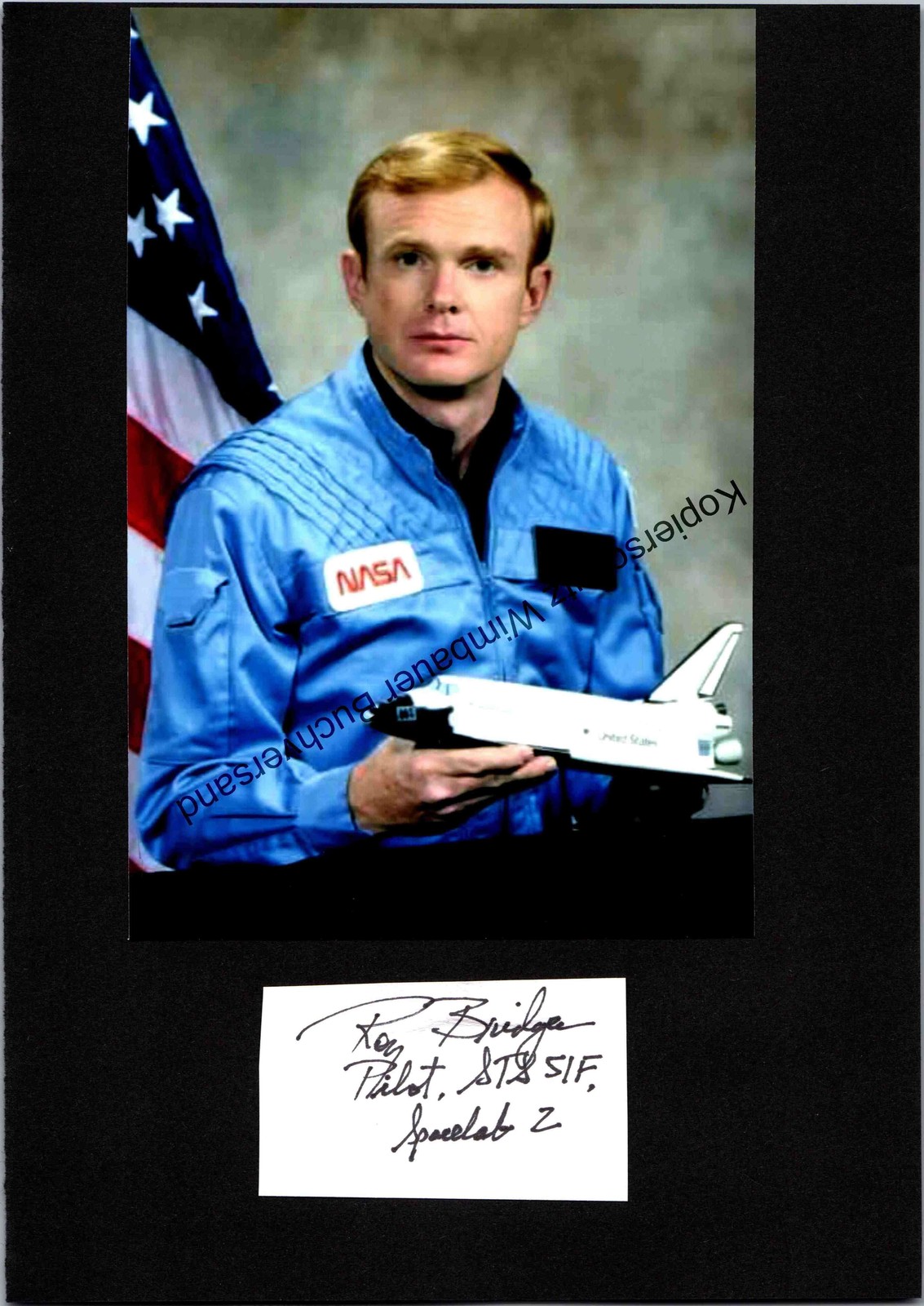 Original autograph Roy Bridges NASA /// autograph signed signed signee Bridges