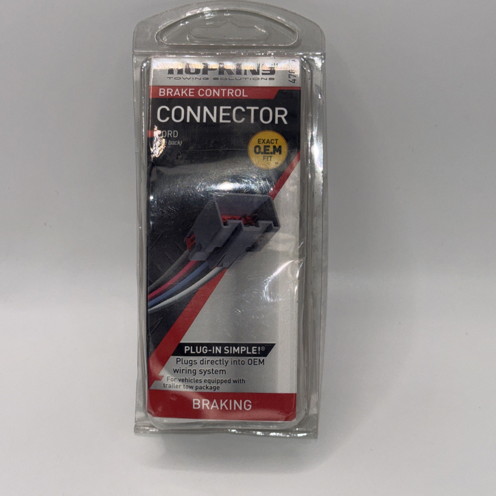 Hopkins Towing Solution Plug-In Brake Control Connector Ford #47855 NEW