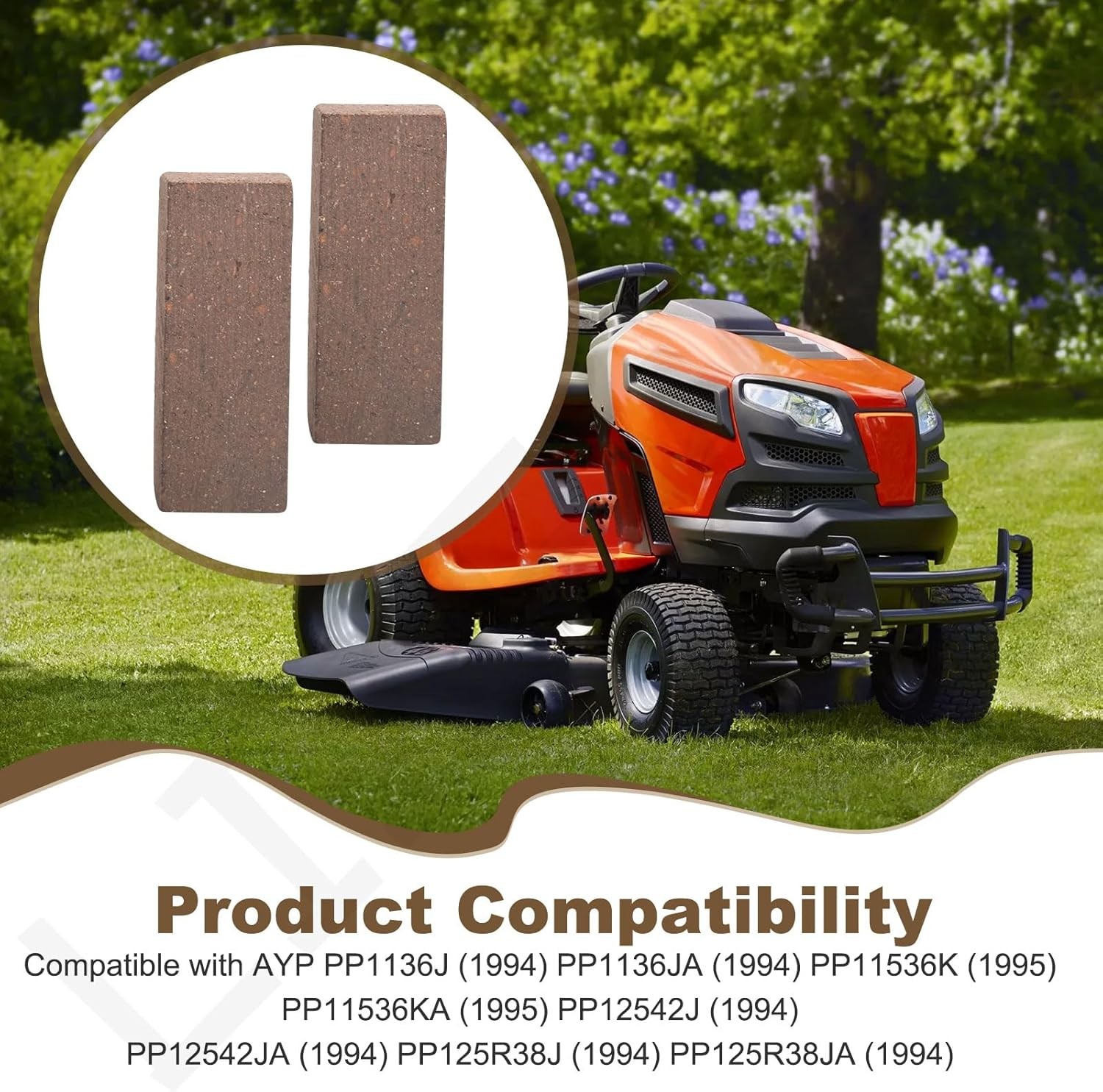 Replacement Lawn Mower Brake Pads