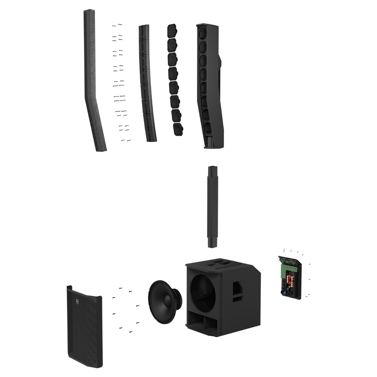 Electro-Voice EVOLVE 70 Portable Column Array Loudspeaker System Black Pair
