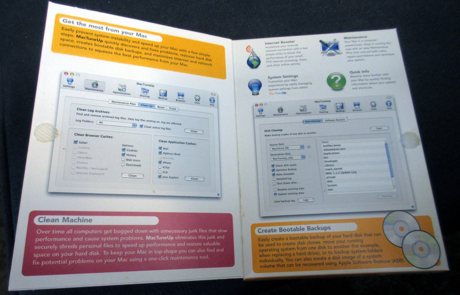 Macware MacTuneUp Macintosh Software Vintage Apple Mac OS X xyz