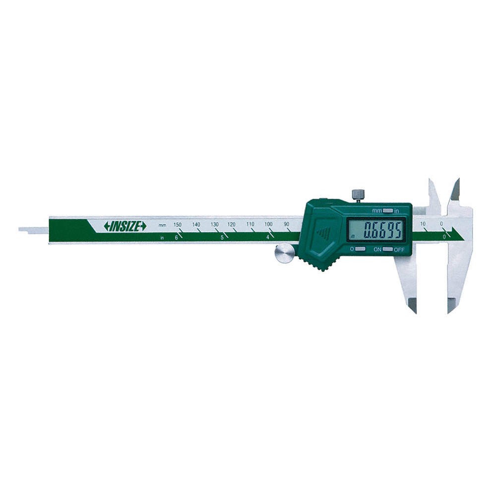 INSIZE 1130-300 Digital Caliper,SS,0-12"/0-300mm Range 408N64