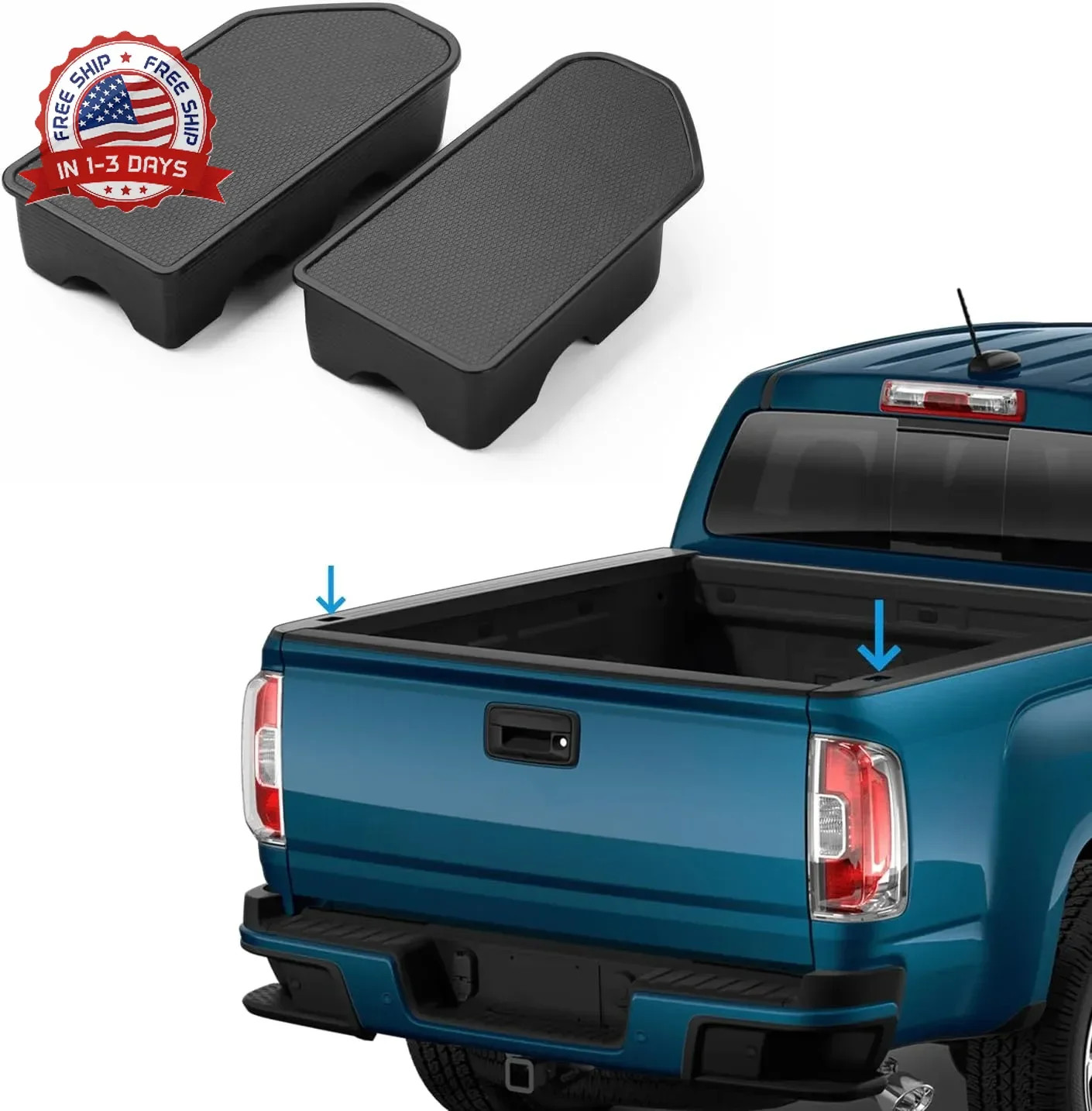 Shademax Stake Pocket Covers Custom Fit for 2015-2022 GMC Canyon/Chevy Colorado