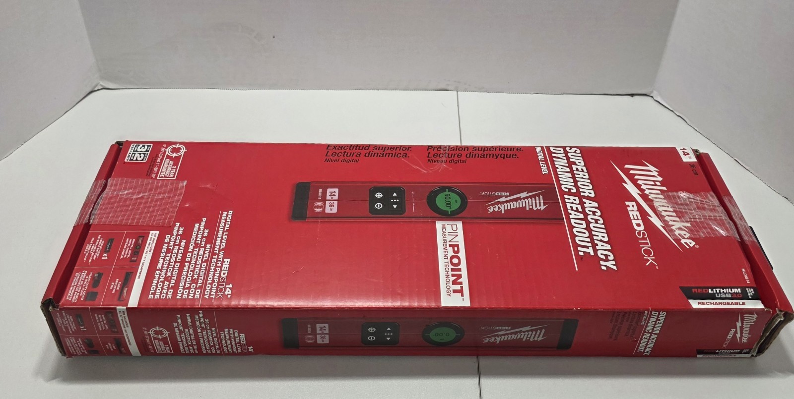 Milwaukee MLDIG14 14" REDSTICK Digital Level w/ PIN-POINT Technology Measurement