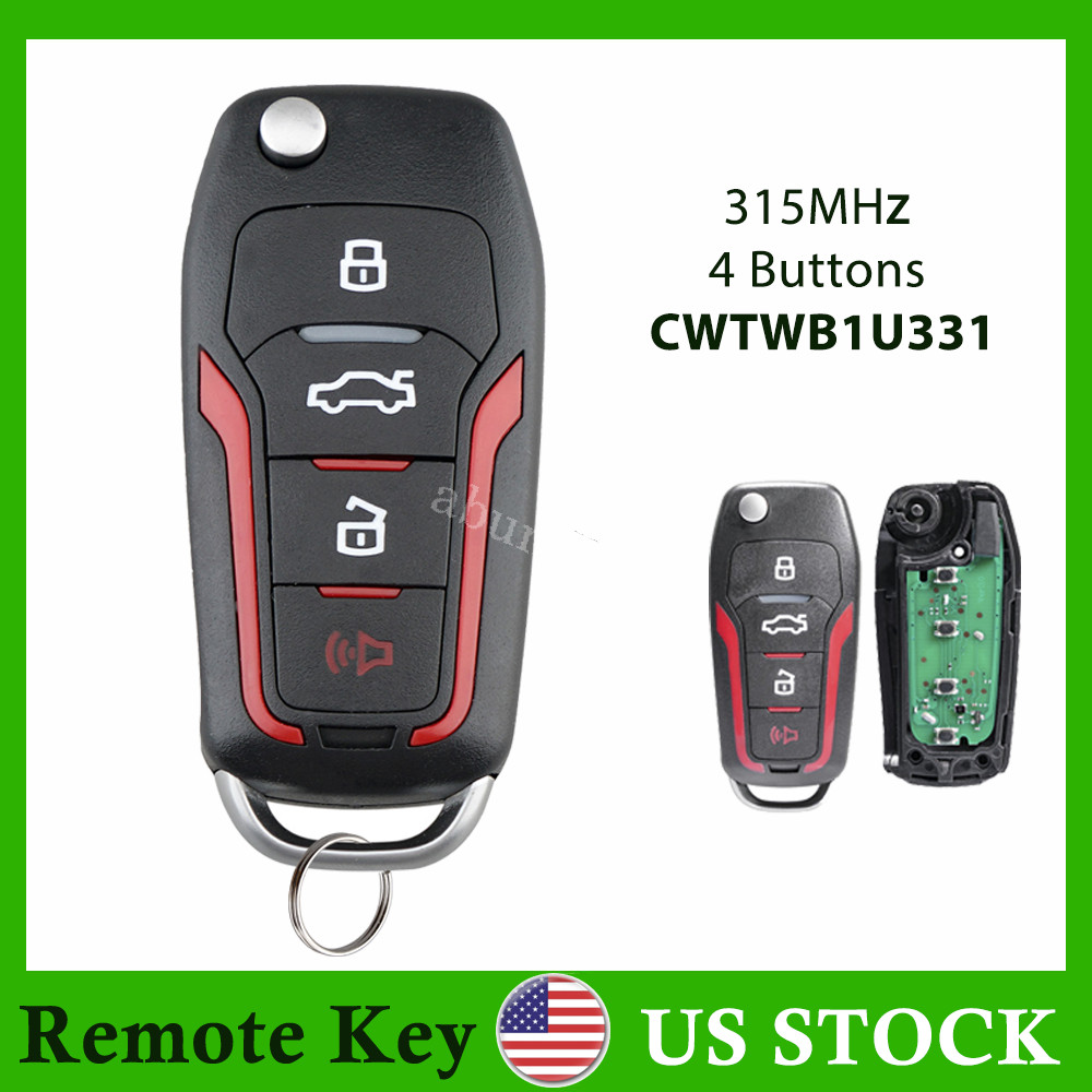Upgraded Flip Remote Key Fob for Ford F150 F250 2004-2014 CWTWB1U331 4D63 Chip
