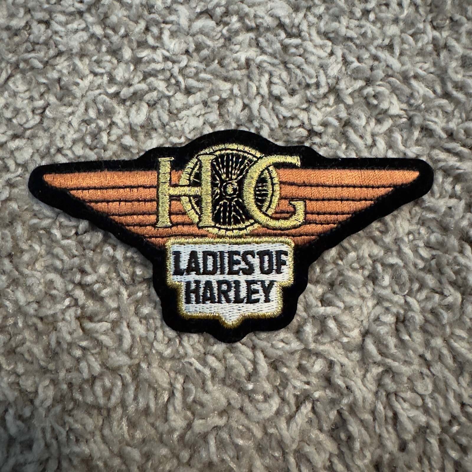 Vintage Harley Davidson Patch Hog Owners Group Ladies Of Harley NEW Collectible